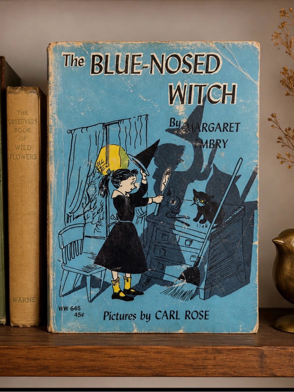 🎟️ $1 ADD-ON VTG 1956 The Blue-Nosed Witch Vintage Children's Book